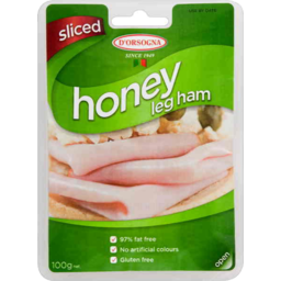 Photo of Dorsogna Honey Ham Sliced 97% Fat Free 100g