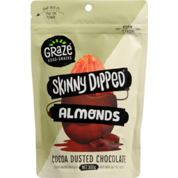 Photo of Graze Skinny Dipped Almonds 300gm Cocoa Dusted 
