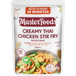 Photo of MasterFoods Creamy Thai Chicken Stir Fry Recipe Base Stove Top Pouch
