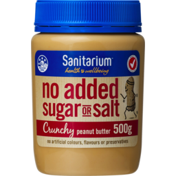 Photo of Sanitarium Peanut Butter Crunchy No Added Sugar Or Salt 500g