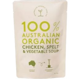 Photo of Australian Organic Food Co Soup 330gm Chicken, Spelt & Vegetable