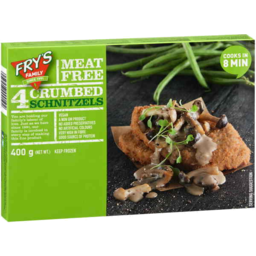 Photo of Fry's Vegetarian Vegan Crumbed Schnitzels 4pk 400gm