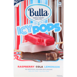 Photo of Bulla Icy Pops Raspberry, Cola & Lemonade 10pk
