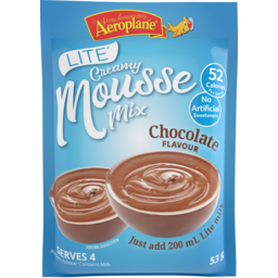 Photo of Aeroplane Lite Creamy Chocolate Flavour Mousse Mix 53g