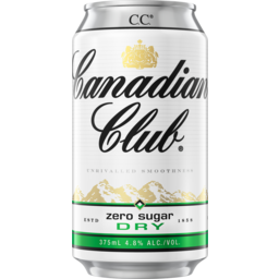 Photo of Canadian Club Zero Sugar Dry 6*375ml Can