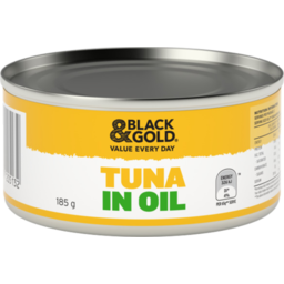 Photo of Black & Gold Tuna Chunks In Oil 185g