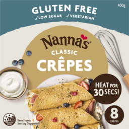 Photo of Nannas Gluten Free Classic Crepes 8 Pack 400g
