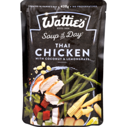 Photo of Wattie's Soup Of The Day Thai Chicken With Coconut 430g 