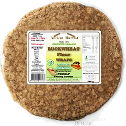 Photo of Ancient Harvest - Buckwheat Low Fodmap Wraps 4 Pack 200g