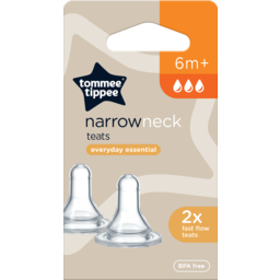 Photo of Tommee Tippee Teat Standard Neck Fast 2pk