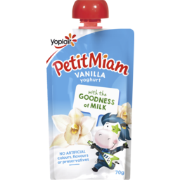 Photo of Petit Miam Yoghurt Pouch Vanilla 70gm