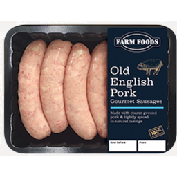 Photo of Farm Foods Sausages Pork Old English 450gm
