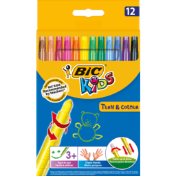 Photo of Bic Kids Turn & Colour Wax Crayons 12 Pack 
