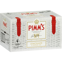 Photo of Pimm's Lemonade & Ginger Ale Bottle 330ml 24pk