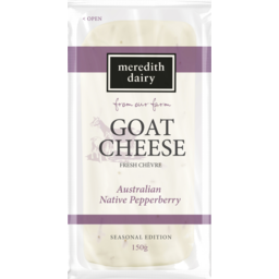 Photo of Meredith Dairy Goat Cheese Chevre Pepperberry 150gm