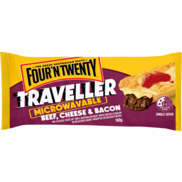 Photo of Four N Twenty Traveller Microwavable Beef Cheese & Bacon Pie
