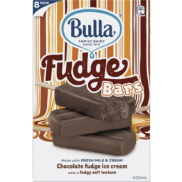 Photo of Bulla Ic Fudge Bars 8pk 590gm
