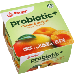Photo of Anchor Probiotic Plus Greek Yoghurt Mango & Apricot 4 Pack