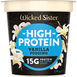 Photo of Wicked Sister High Protein Vanilla Pudding No Added Sugar 170g