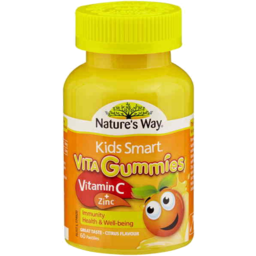 Photo of Natures Way Kids Smart Citrus Flavour With Vitamin C & Zinc 60 Vita Gummies