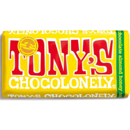 Photo of Tony's Chocolonely Milk Honey Almond Nougat 180g