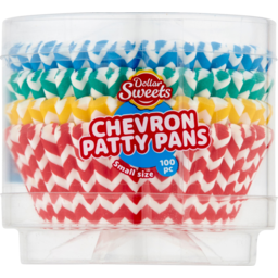 Photo of Dollar Sweets Chevron Patty Pans Small Size 100 Pack