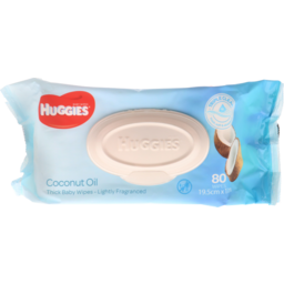 Photo of Huggies Thick Baby Wipes Coconut Oil 80 Pack