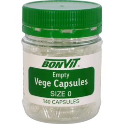 Photo of BONVIT:BON Empty Vege Size 0 Caps 140
