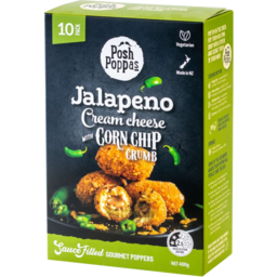 Photo of Posh Poppa's Jalapeno & Cream Cheese & Corn Chip Crumb 400g