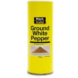 Photo of Black & Gold Ground White Pepper 100gm
