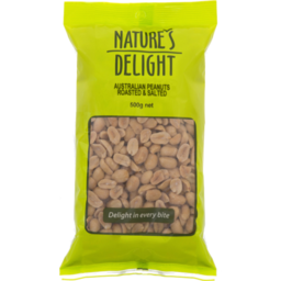 Photo of Natures Delight Roasted Salted Peanuts 500g