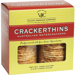 Photo of Yarra Valley Cracker Thins  Plain 100gm