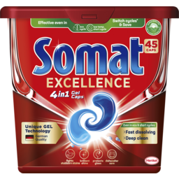 Photo of Somat Excellence 4-In-1 Machine Dishwasher Tablets 45 Pack 