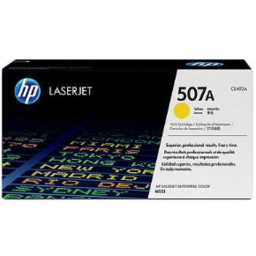 Photo of HP LaserJet Printer Toner Cartridge, Yellow, High Capacity 507A