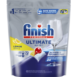 Photo of Finish Ultimate All In 1 Dishwashing Tablets Lemon Sparkle 72 Pack 72.0x