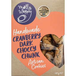 Photo of Molly Woppy Artisan Cookies Cranberry Dark Choccy Chunk 185g