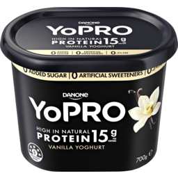 Photo of Danone Yopro Protein 17g Vanilla Yoghurt 700g