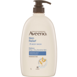 Photo of Aveeno Body Wash Active Naturals Skin Relief Fragrance Free 1L