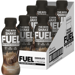 Photo of The Man Shake Fuel High Protein Ready To Drink Shake Chocolate 6 Pack 