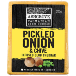 Photo of Ashgrove Pickled Onion & Chives Club Cheddar 140gm