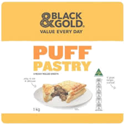 Photo of Black & Gold Puff Pastry Sheets