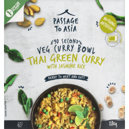 Photo of  Passage To Asia Veg Curry Bowl Thai Green Curry 280g