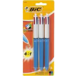 Photo of Bic Click 4 colour 3 Pack