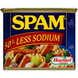 Photo of Spam 50% Less Salt Sodium Ham 340gm