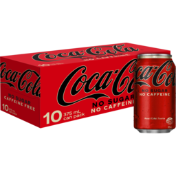 Photo of Coca-Cola Caffeine Free No Sugar Soft Drink 10x375ml