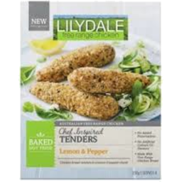 Photo of Lilydale Chicken Tenders Lemon & Pepper Crumb 350g