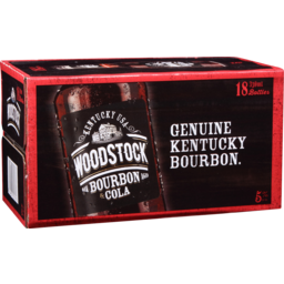 Photo of Woodstock 5% Bourbon & Cola 18x330ml Bottles