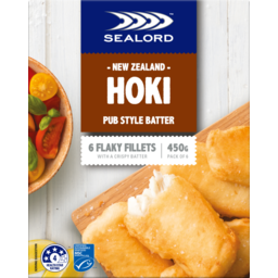 Photo of Sealord Fish Fillets Hoki In Pub Style Batter 450g 