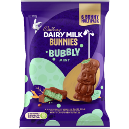 Photo of Cadbury Share Pack Mint Bubbly Bunny Multipack 192g