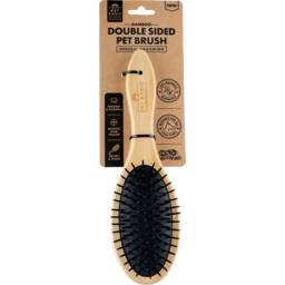Photo of Pet Basic Bamboo Grooming Double Sided Pet Brush Single Pack